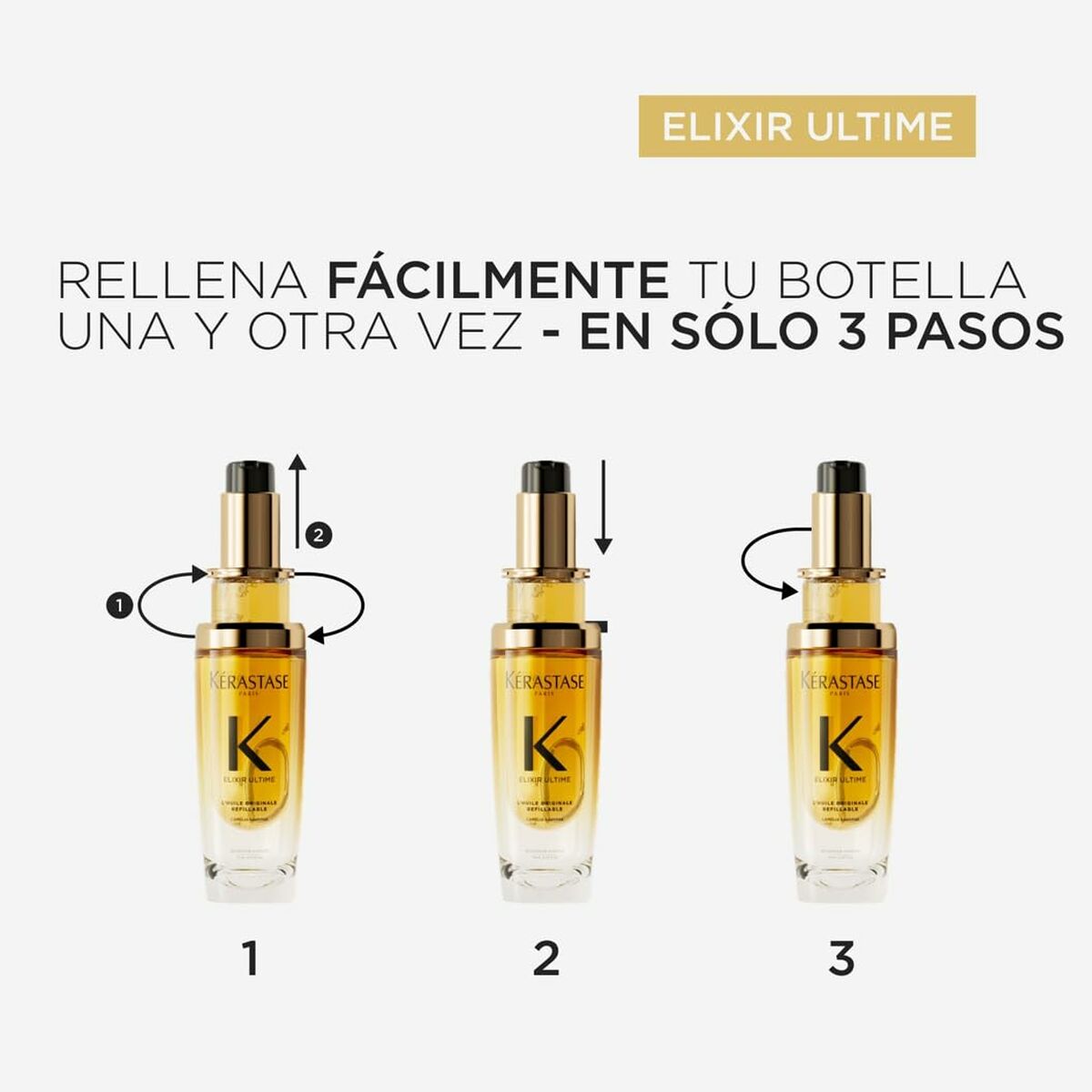 Hårolie Kerastase ELIXIR ULTIME 75 ml til kvinder produktemballage