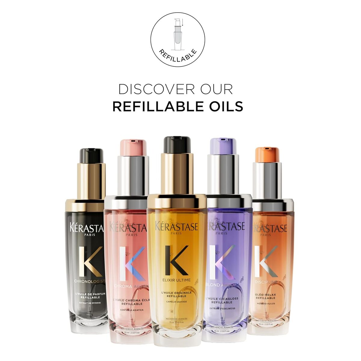 Ansigtsolie Kerastase BLOND ABSOLU 75 ml til kvinder produktemballage