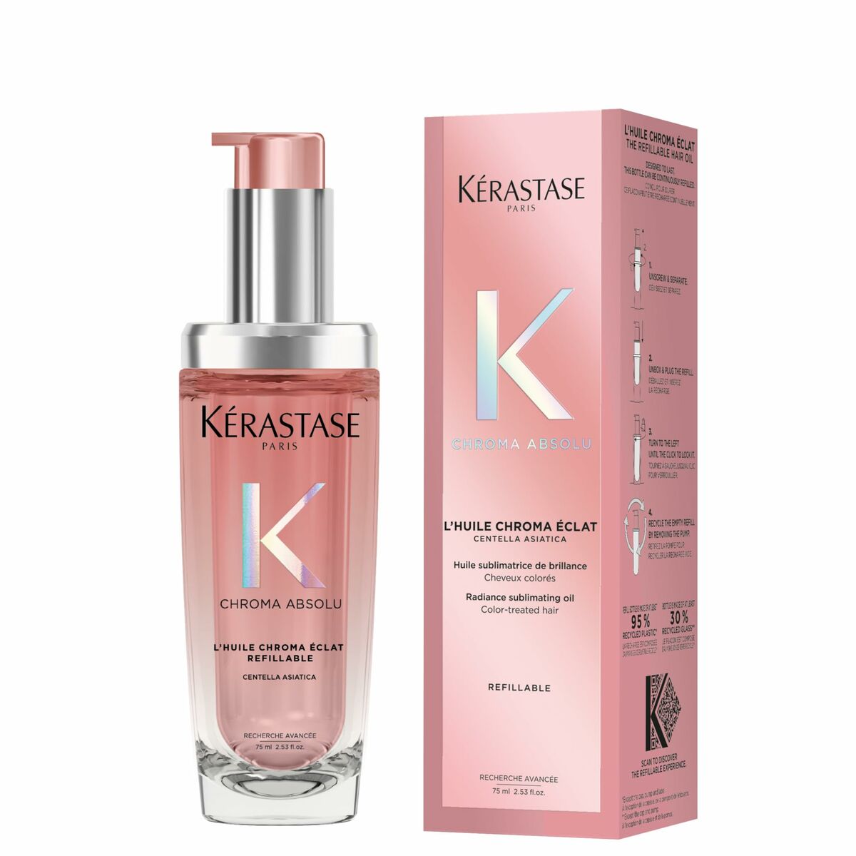 Hårolie Kerastase CHROMA ABSOLU 75 ml til kvinder produktemballage