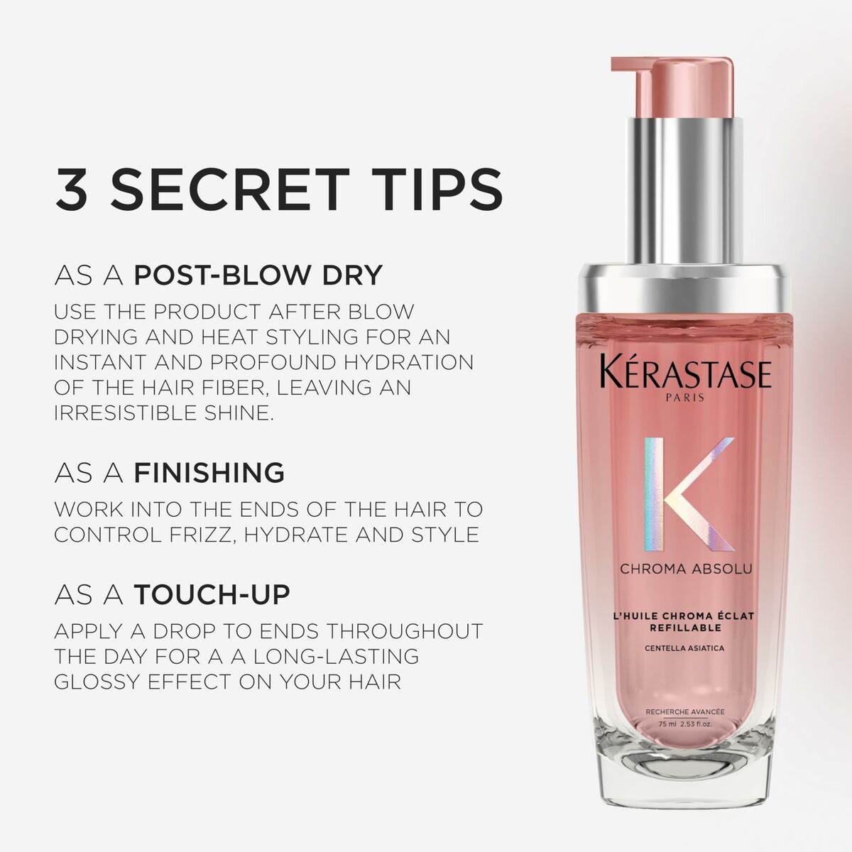 Hårolie Kerastase CHROMA ABSOLU 75 ml til kvinder produktemballage
