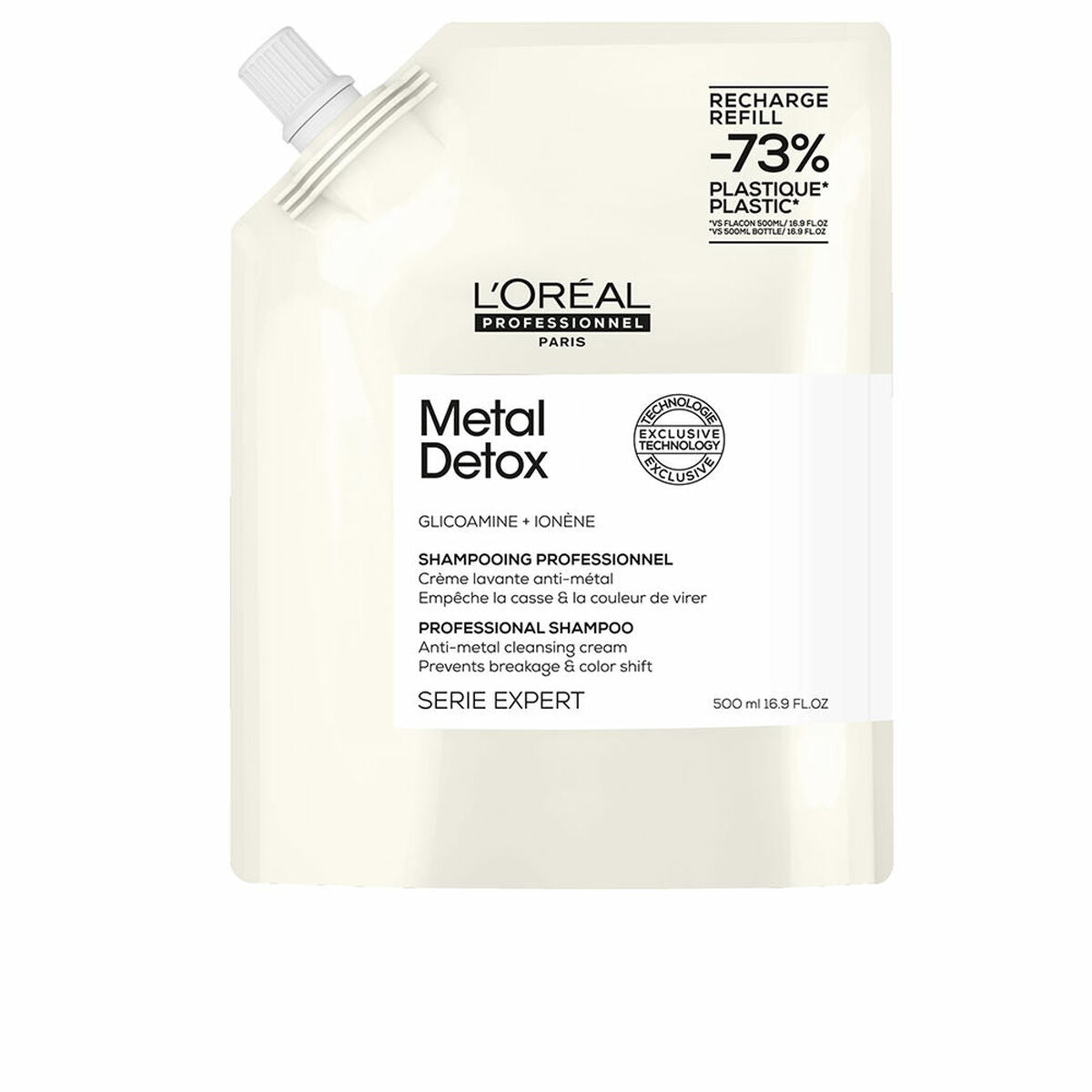 Genopbyggende shampoo L'Oreal Professionnel Paris METAL DETOX 500 ml shampooflaske