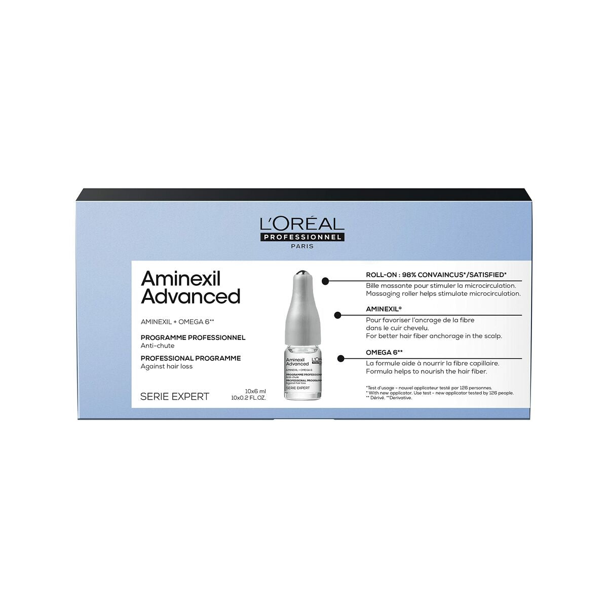 Anti-hårtab ampuller L'Oreal Professionnel Paris AMINEXIL ADVANCED produktemballage