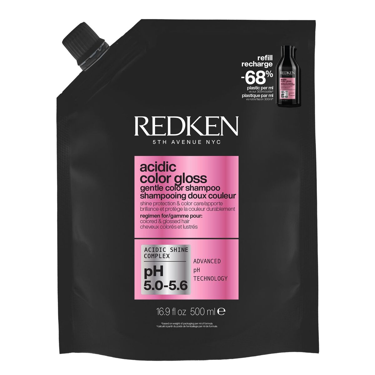 Shampoo Redken ACIDIC COLOR GLOSS 500 ml shampooflaske