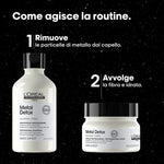 Hårdressingssæt L'Oreal Professionnel Paris METAL DETOX 2 stk. produktemballage