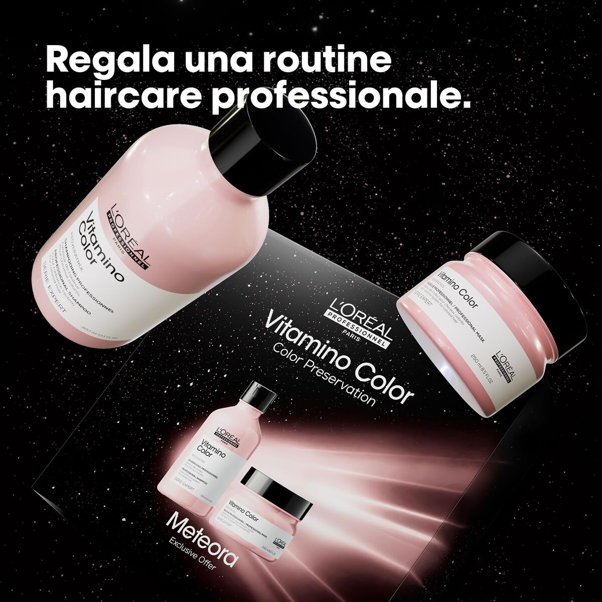 Hårdressingssæt L'Oreal Professionnel Paris VITAMINO COLOR 2 stk. produktemballage