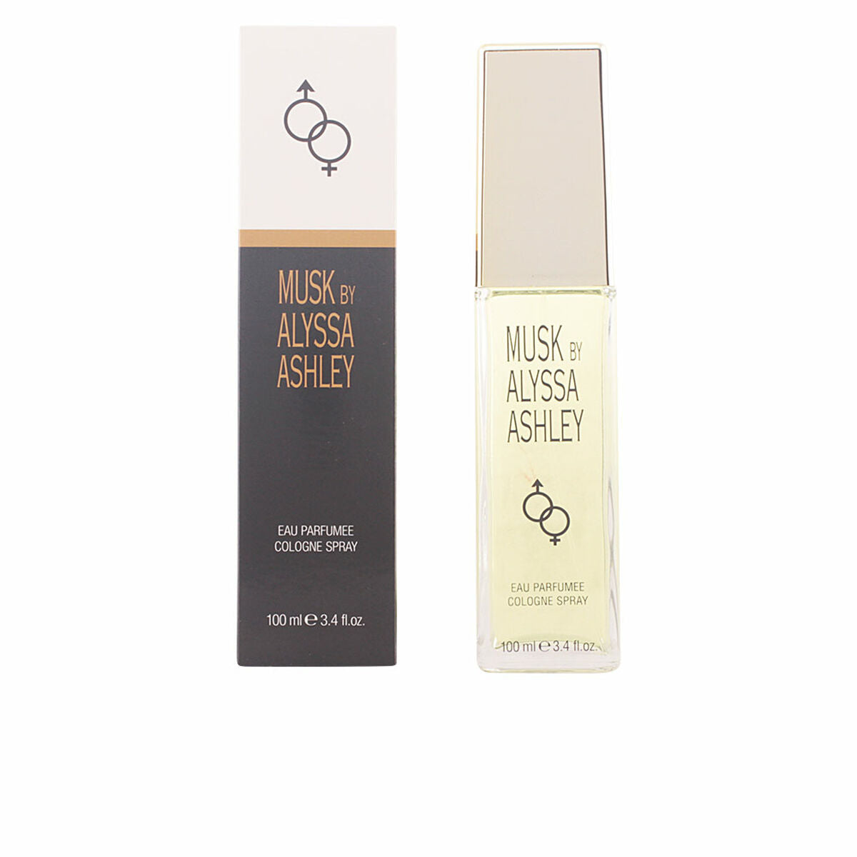 Unisex parfume Alyssa Ashley Musk EDC til kvinder produktemballage
