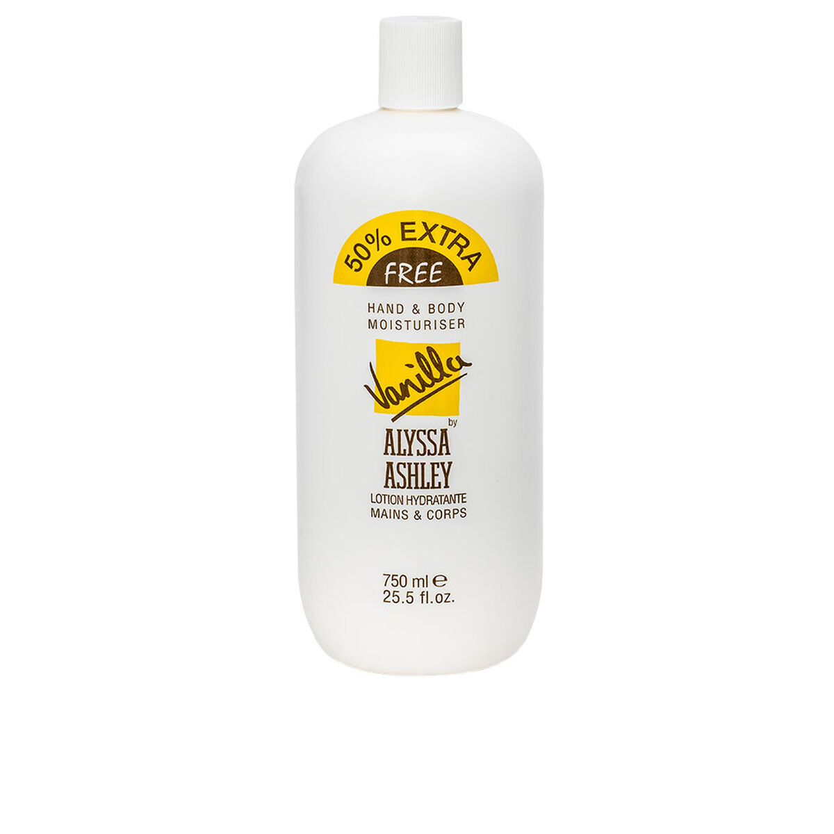 Body Lotion Alyssa Ashley Vanilla 750 ml til kvinder hudpleje emballage