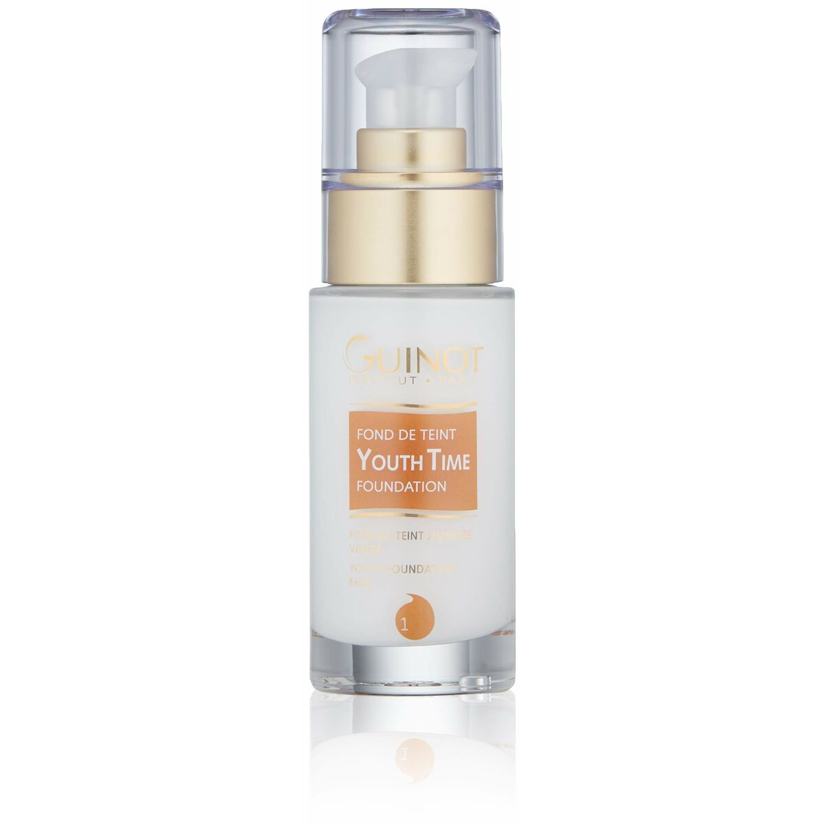 Flydende Make Up Base Guinot Youth Time nº1 30 ml produktemballage