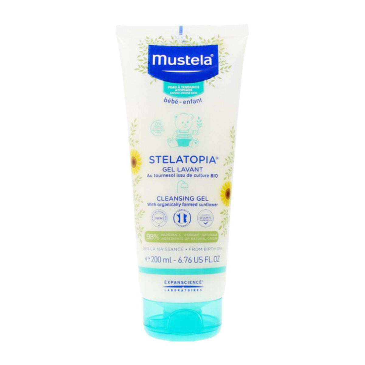 Bath Gel Stelatopia Mustela hudplejeemballage