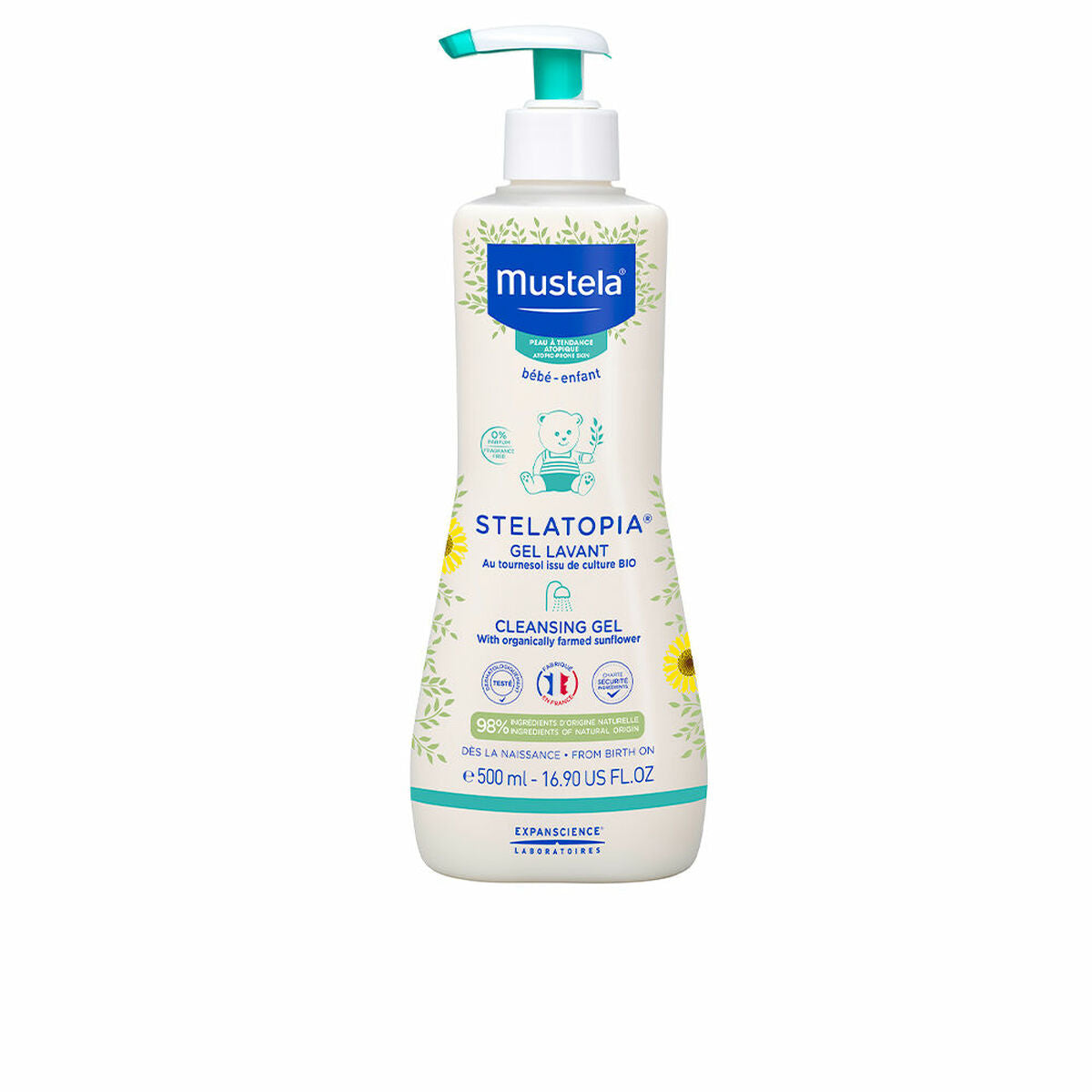 Bath Gel Stelatopia Mustela hudplejeemballage