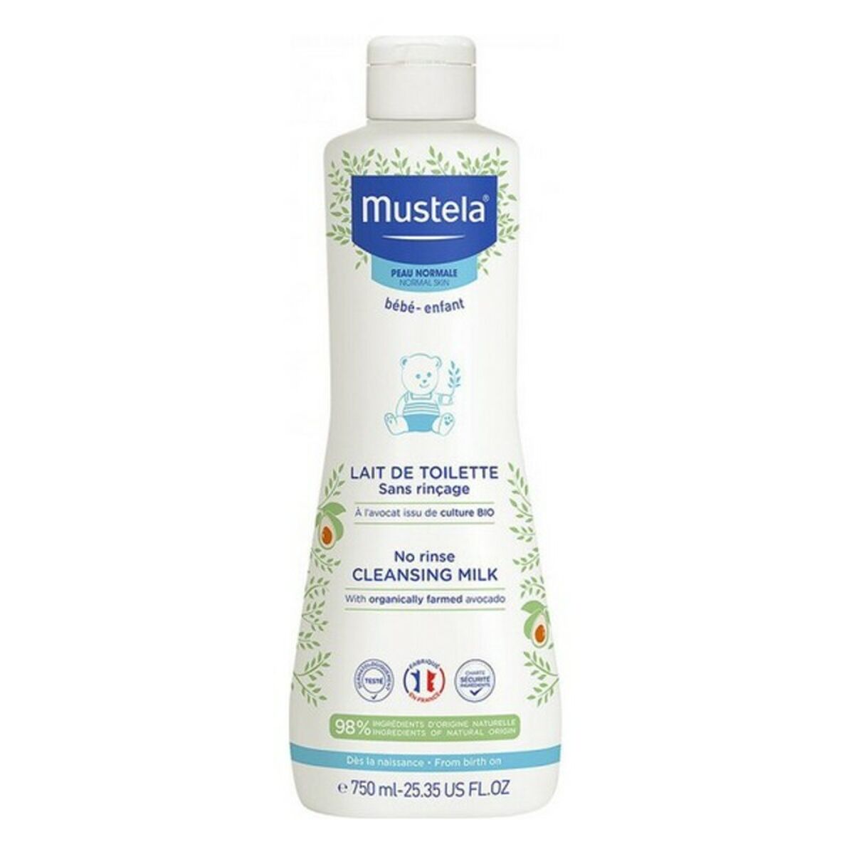 Moisturizing Lotion Mustela 3A4LiuJoBonnie5BootieNappaBlac 750 ml til kvinder hudpleje emballage