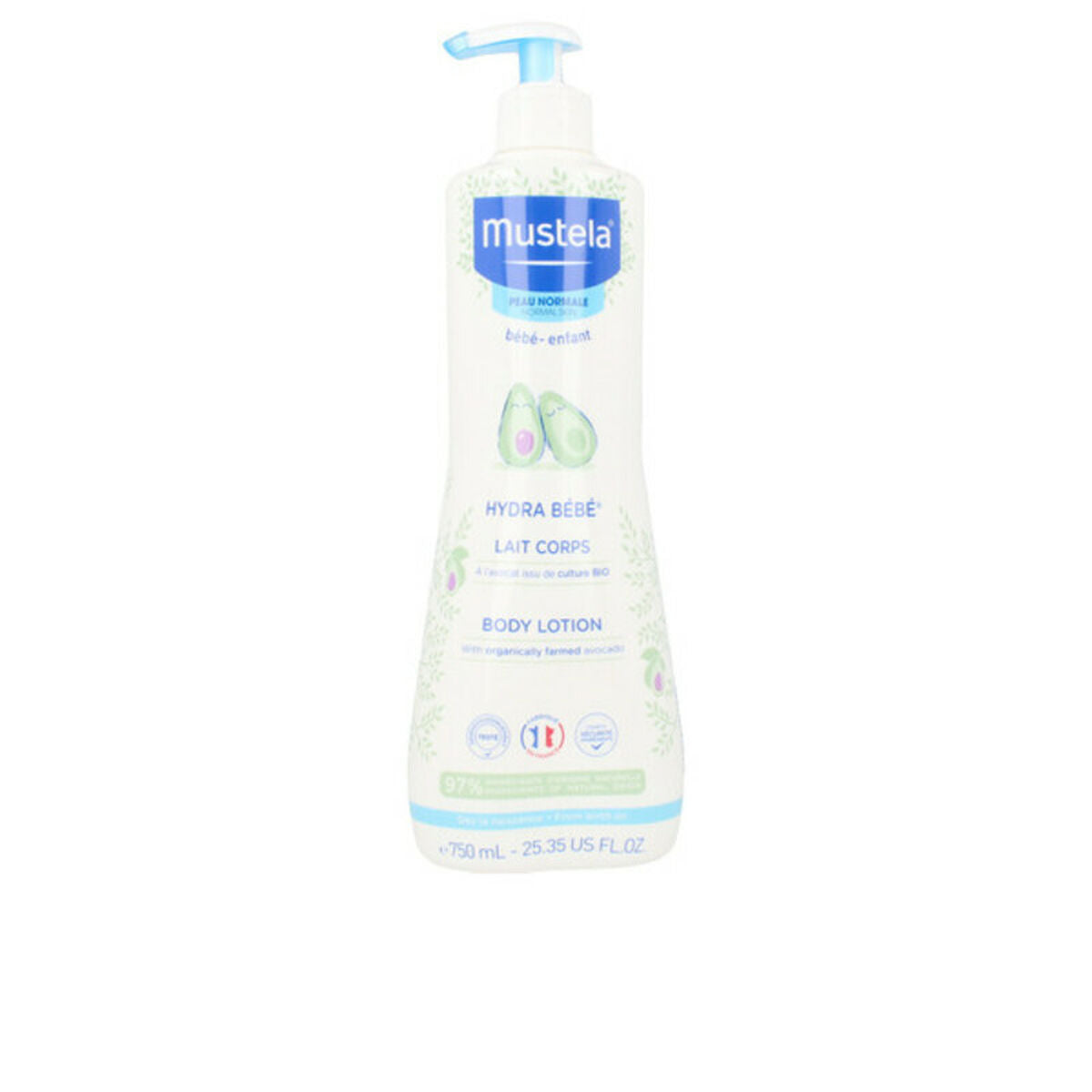 Body Milk Mustela Niño 750 ml produktemballage