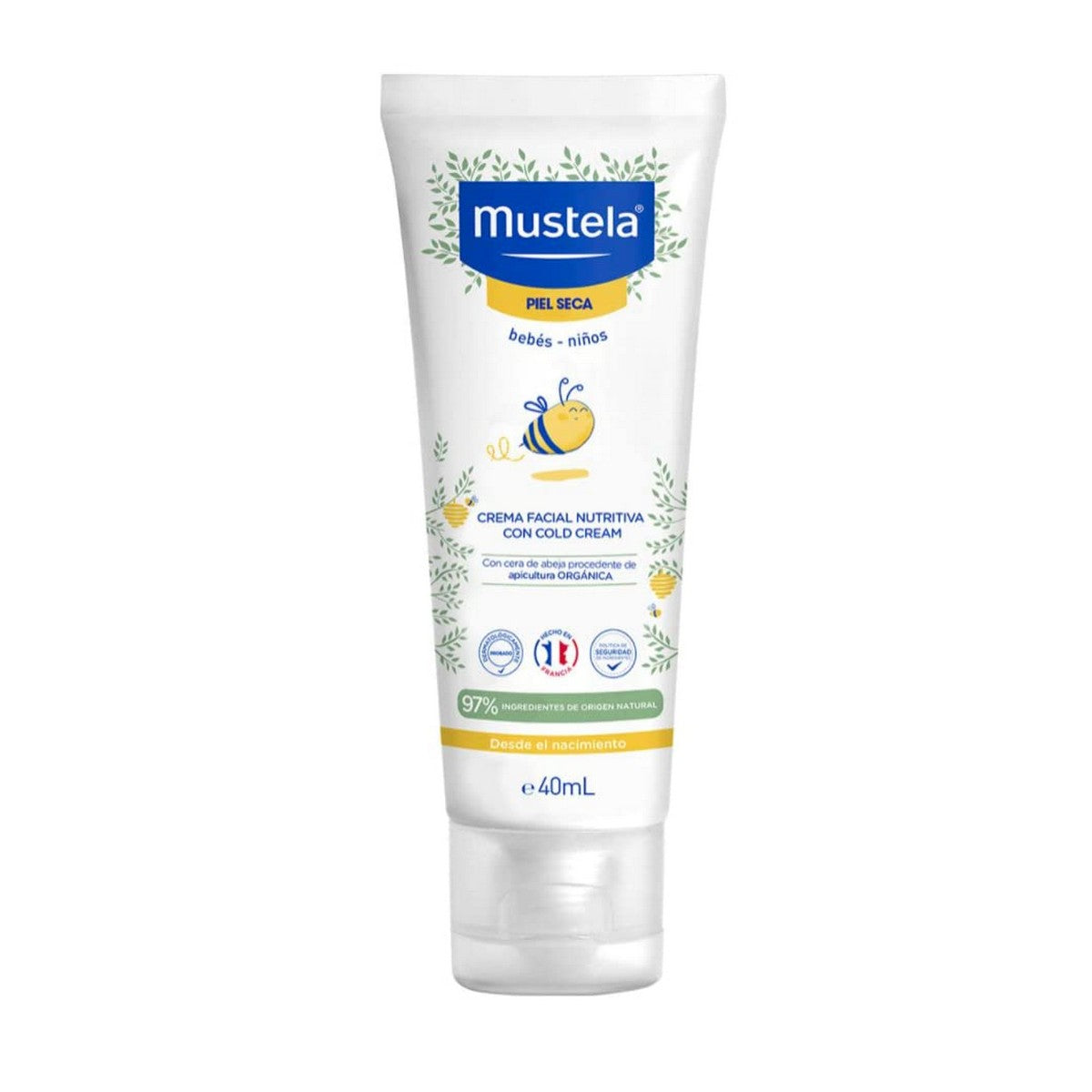 Nærende ansigtscreme Mustela Niño 40 ml Kids Babies hudplejeemballage