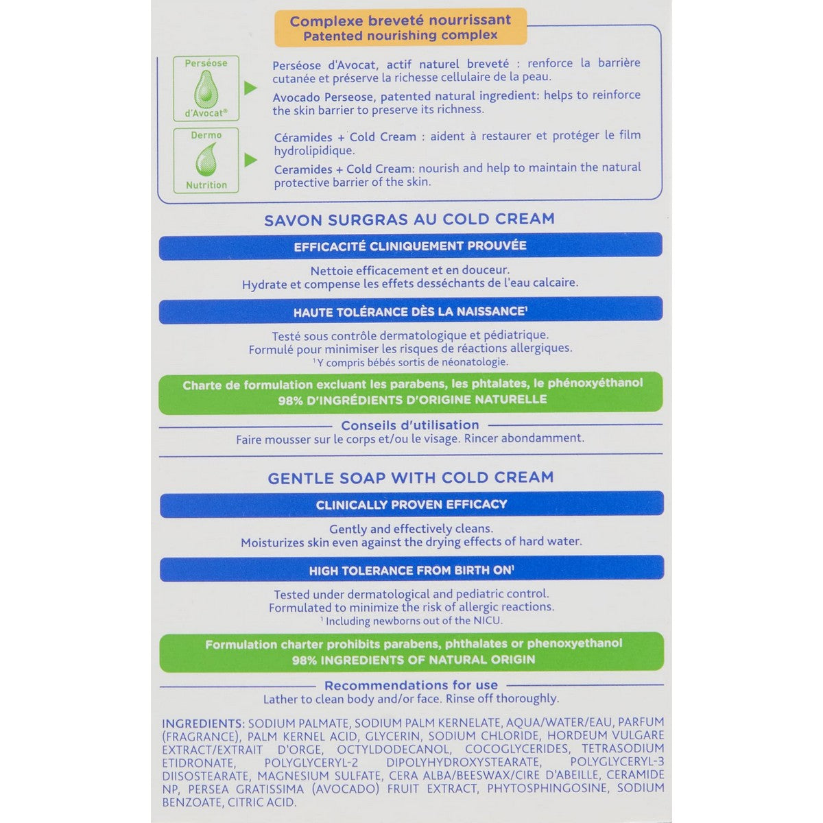 Sæbekage Mustela Niño 100 g produktemballage