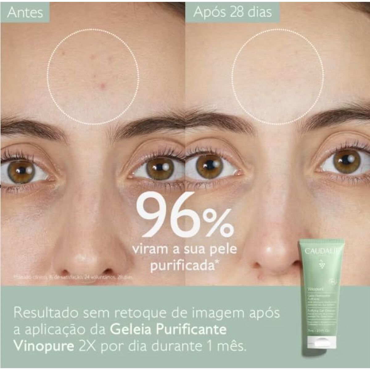 Purifying Gel Cleanser Caudalie VINOPURE 75 ml hudplejeemballage