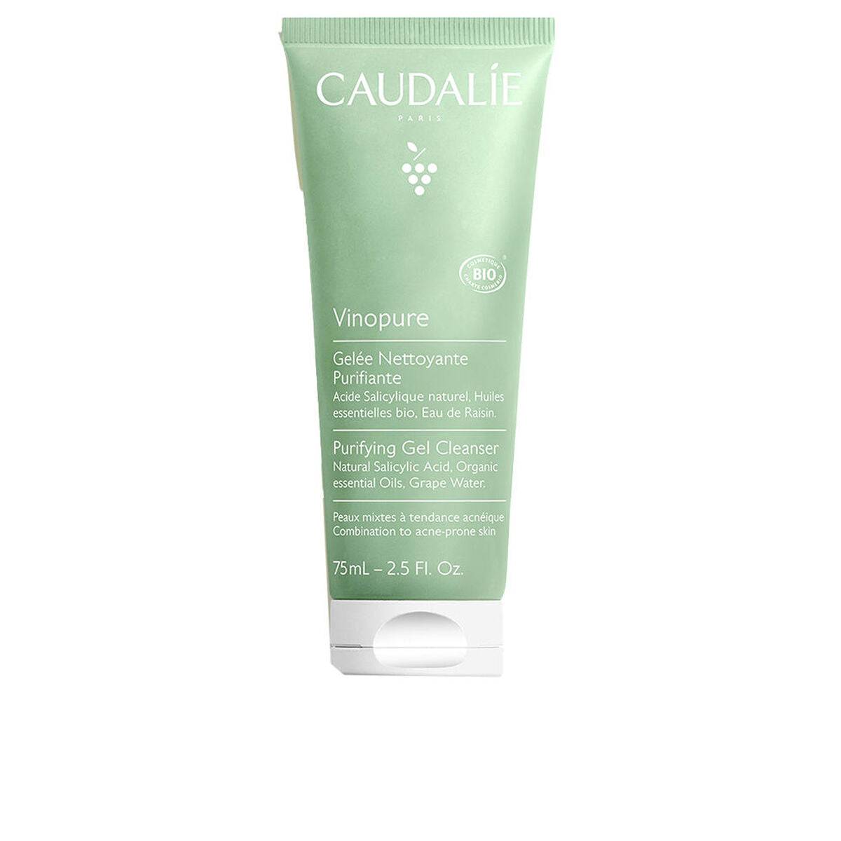 Purifying Gel Cleanser Caudalie VINOPURE 75 ml hudplejeemballage
