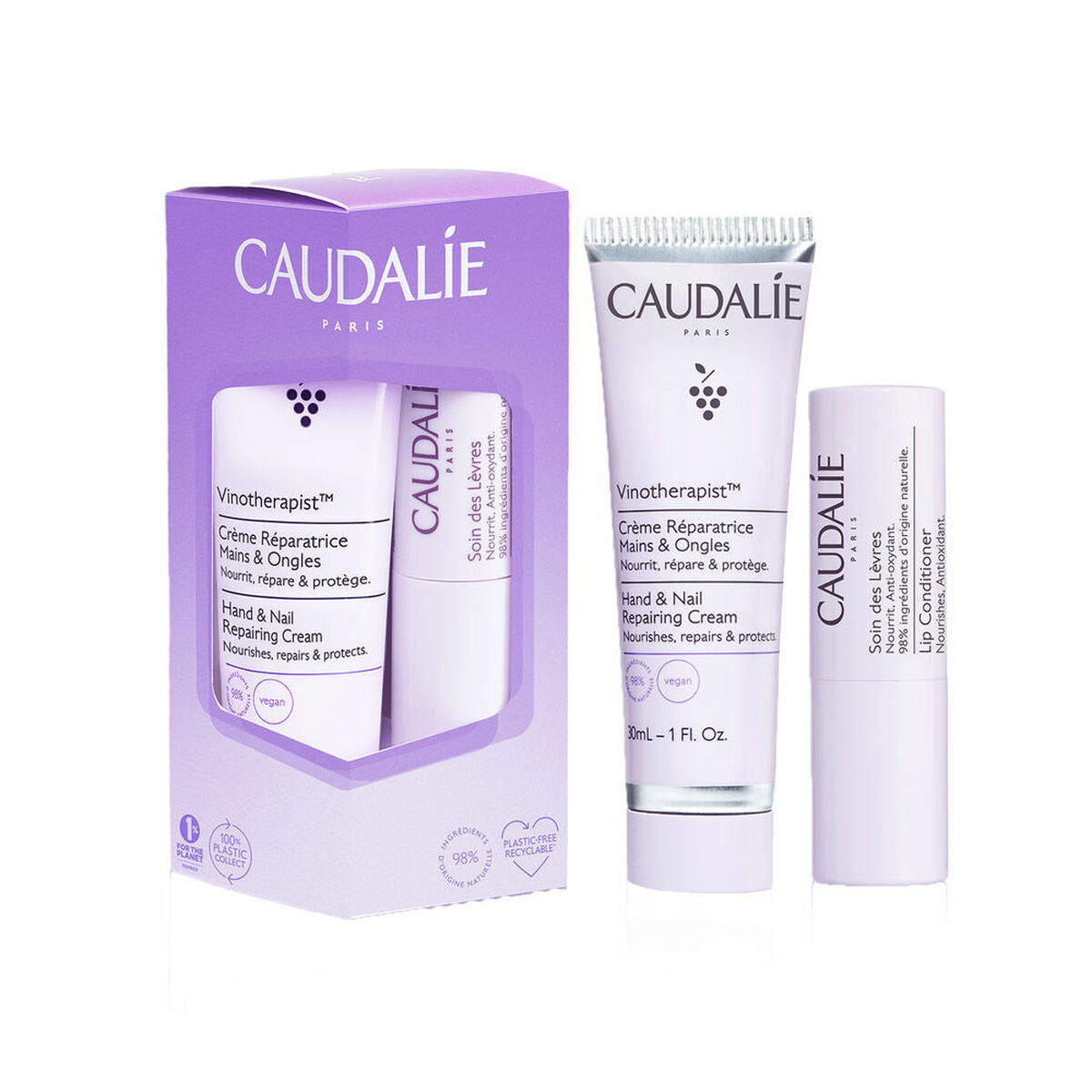 Personlig plejesæt Caudalie VINOTHERAPIST 2 stk. produktemballage