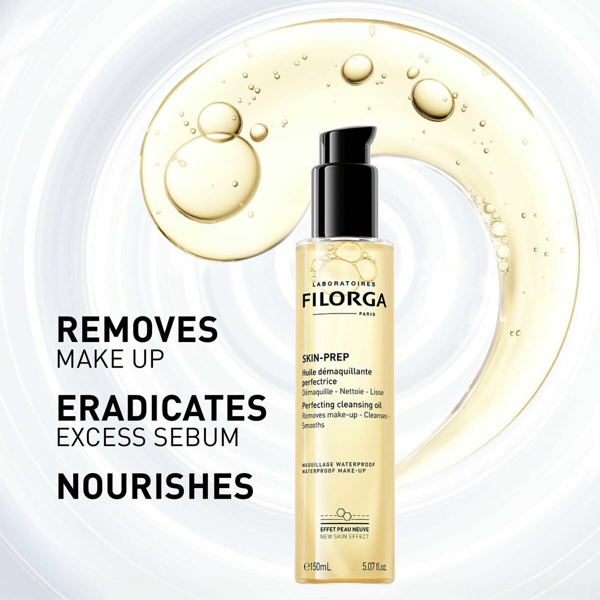 Facial Make Up Remover Filorga SKIN-PREP 150 ml produktemballage