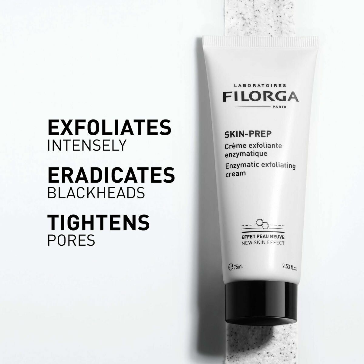 Facial Exfoliator Filorga SKIN-PREP 75 ml til kvinder produkt emballage