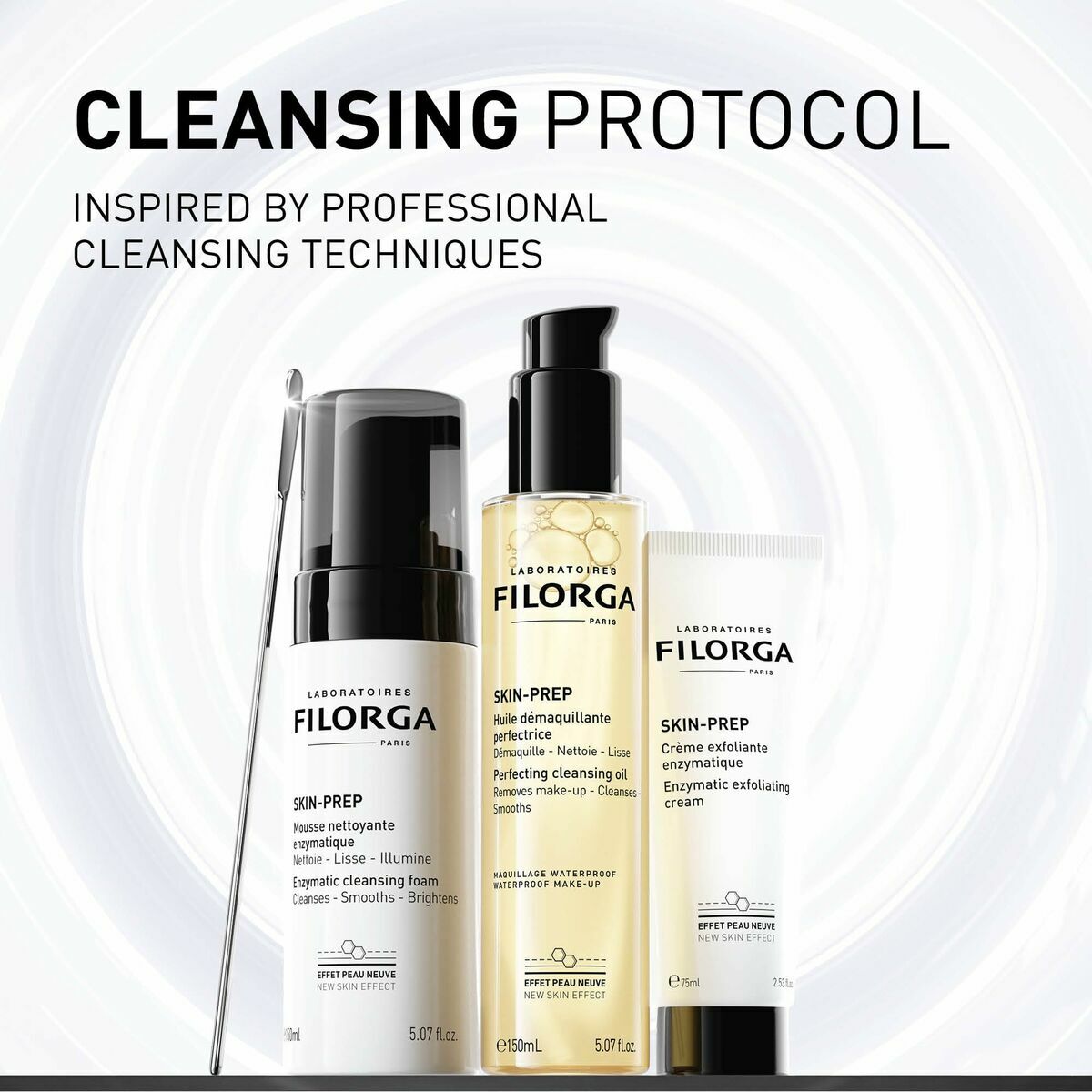 Facial Exfoliator Filorga SKIN-PREP 75 ml til kvinder produkt emballage