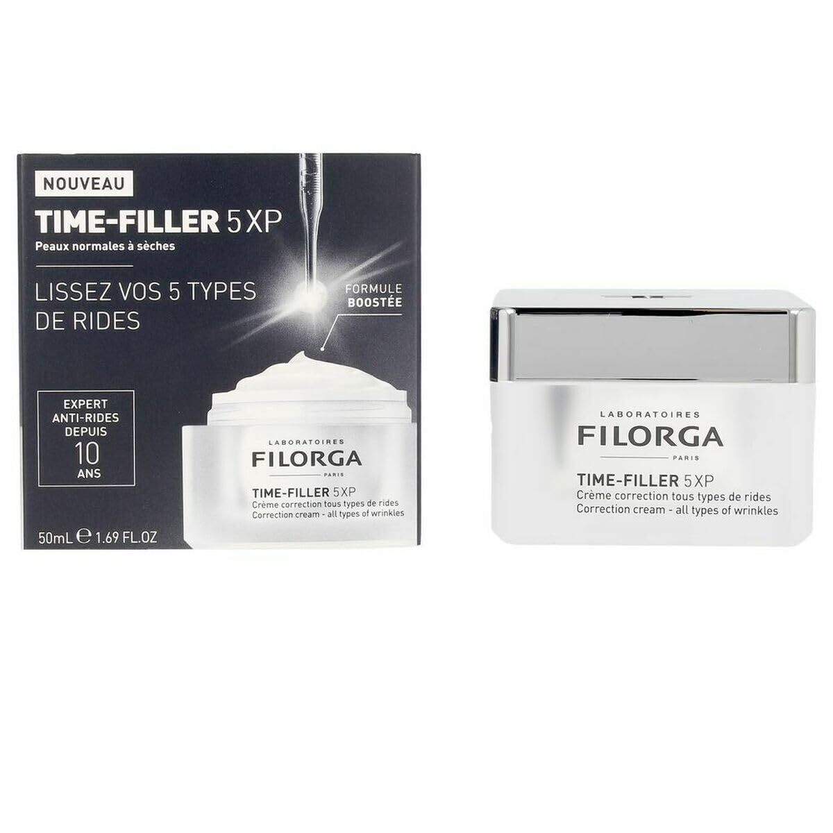 Ansigtscreme Filorga TIME-FILLER 50 ml til kvinder hudpleje emballage