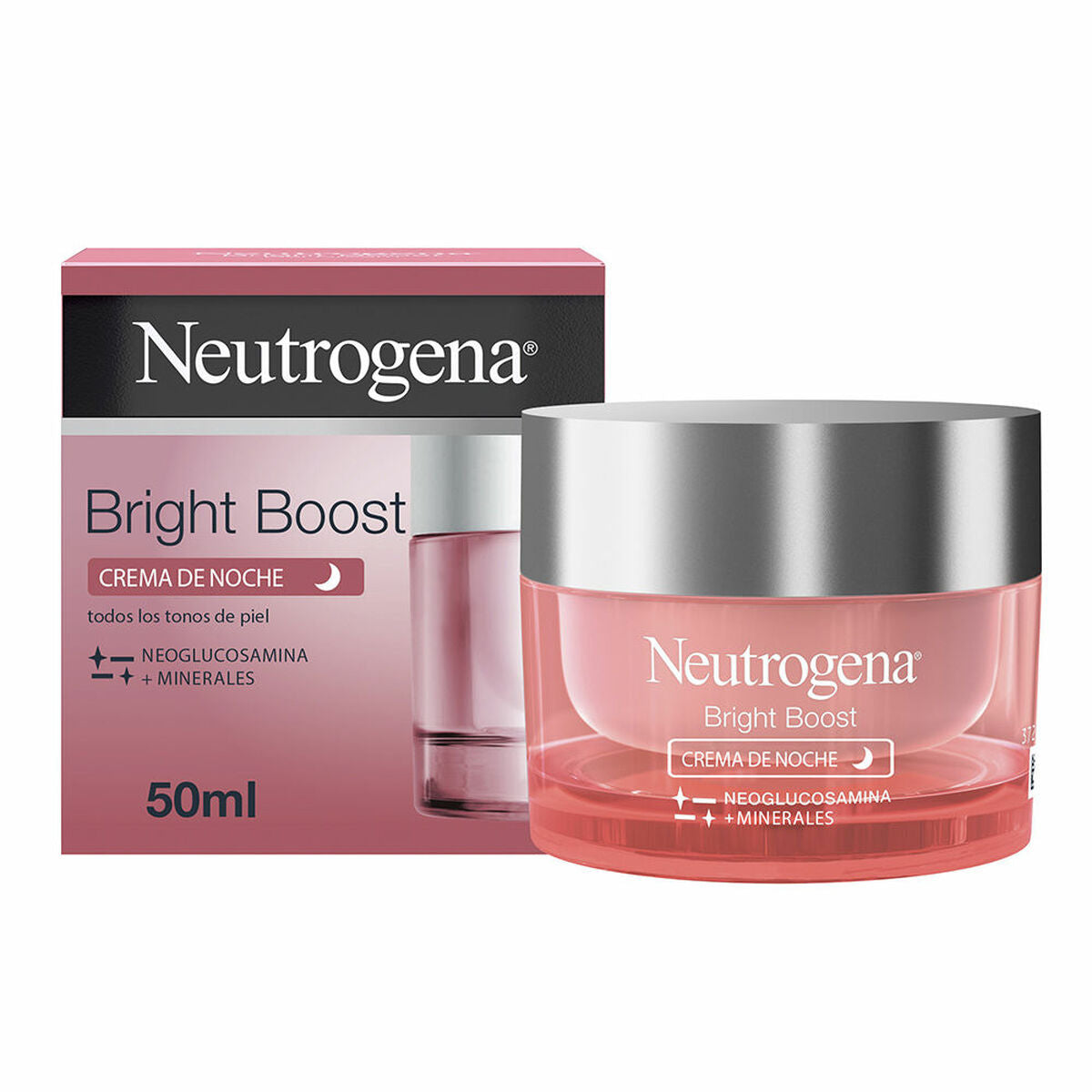 Night-time Anti-aging Cream Neutrogena Bright Boost 50 ml til kvinders hudplejeemballage
