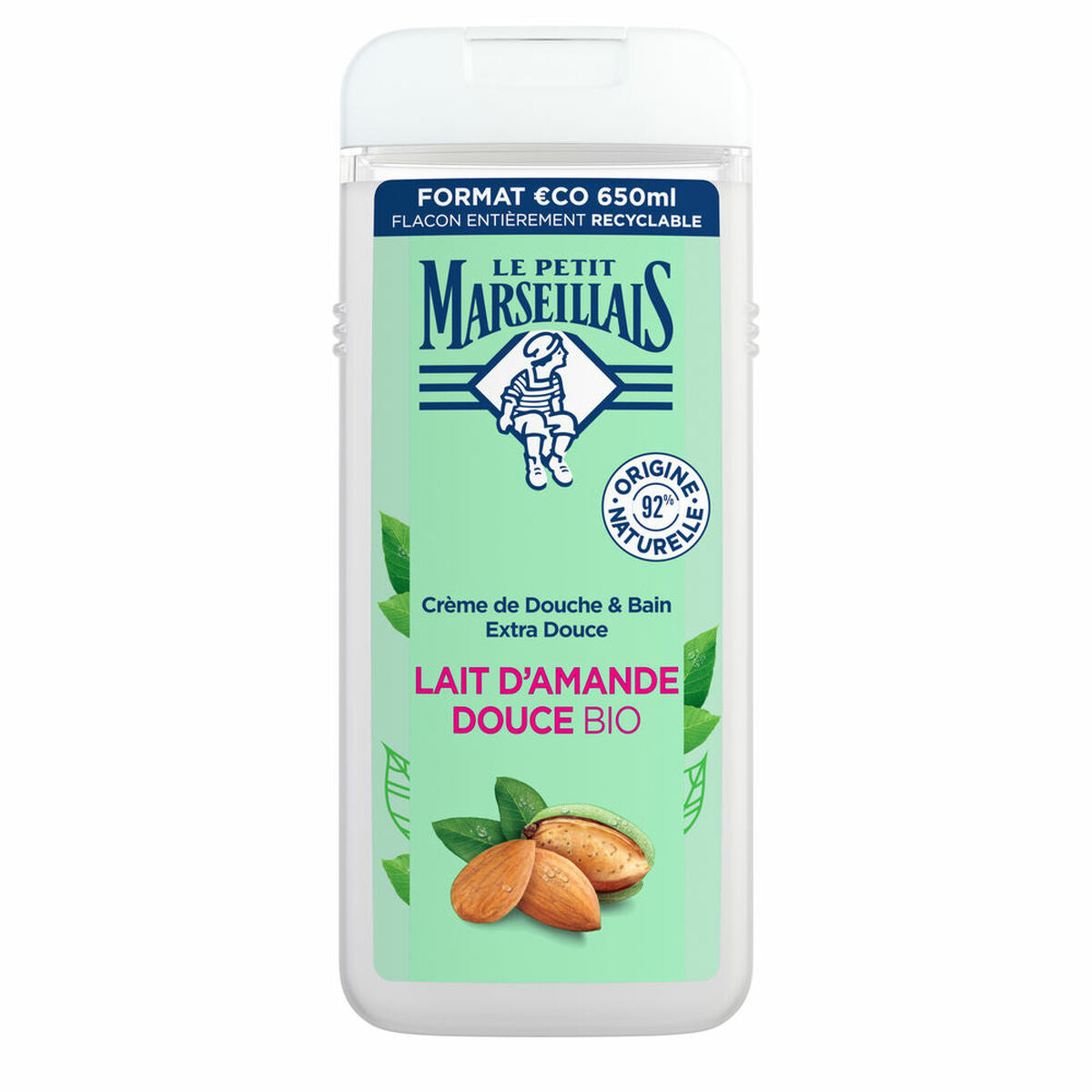 Shower Gel Le Petit Marseillais almendras dulces 650 ml hudplejeemballage