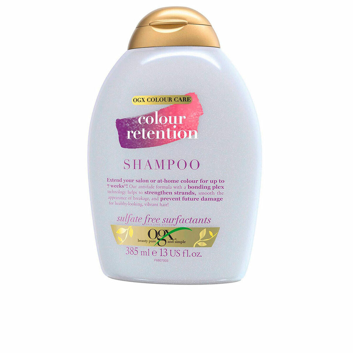 Shampoo til farvet hår OGX COLOR RETENTION 385 ml til kvinder shampooflaske