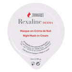 Moisturizing Overnight Mask Rexaline Derma 3 ml 75 ml 3 ml x 6 Sensitiv hud til kvinder maske emballage