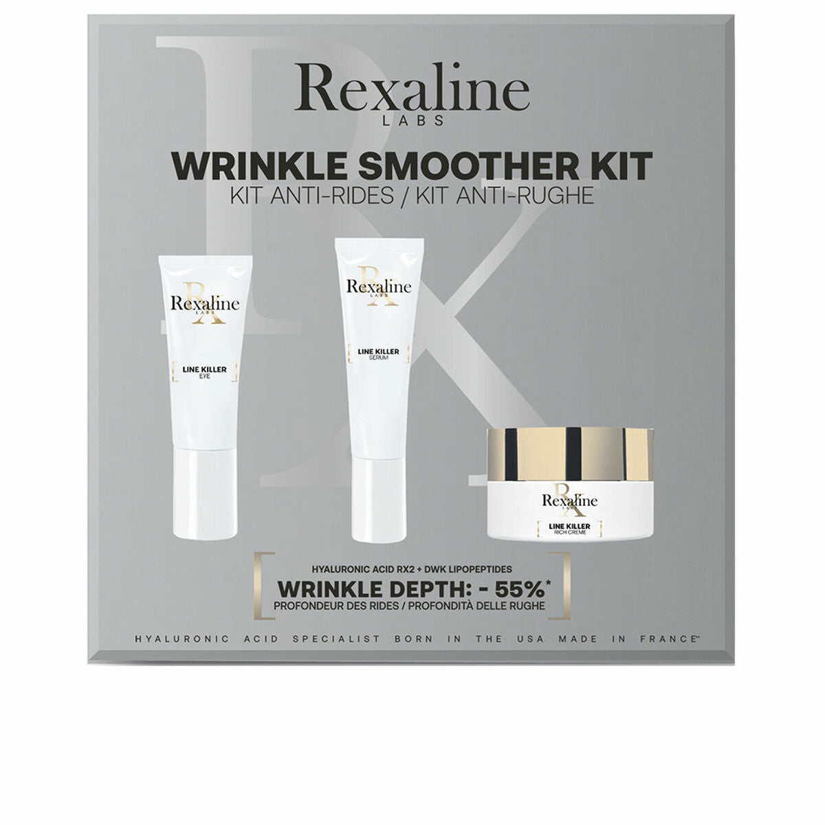 Kosmetisk sæt Rexaline Wrinkle Smoother Anti-ageing for Women produktemballage