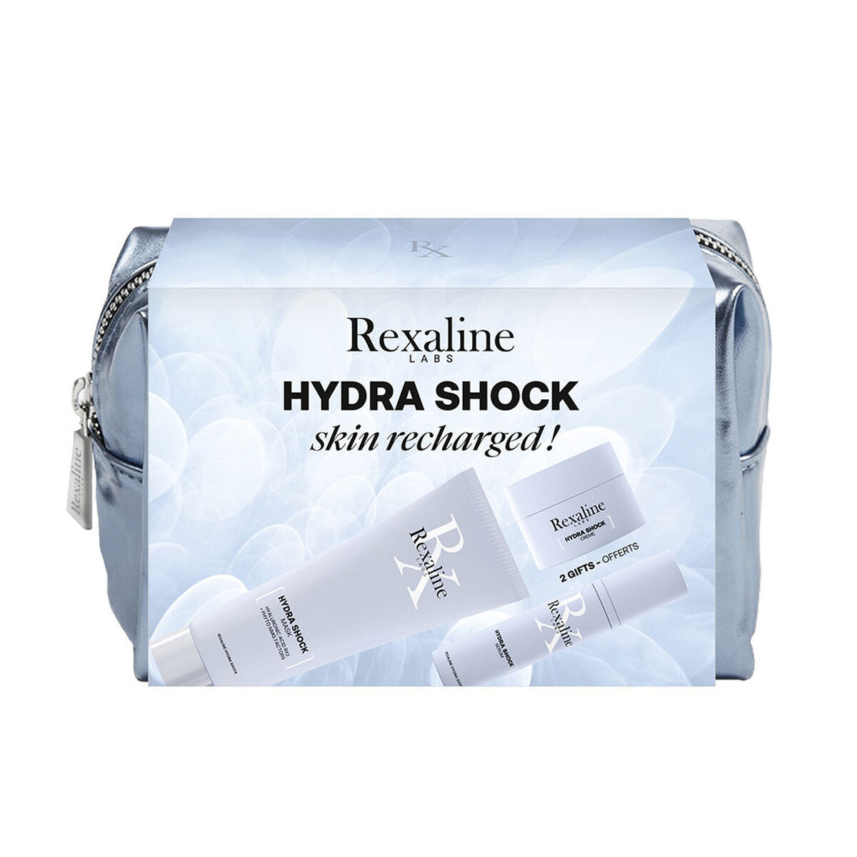 Kosmetiksæt til kvinder Rexaline HYDRA SHOCK 4 stykkers produktemballage