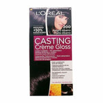 Dye No Ammonia L'Oreal Make Up Casting Creme Gloss Ebony Black 180 ml hudplejeemballage