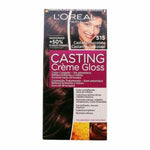 Farve uden ammoniak L'Oreal Make Up Støbning Creme Gloss Chokolade Kastanje Nº 515-Chocolate Helado 180 ml hudplejeemballage