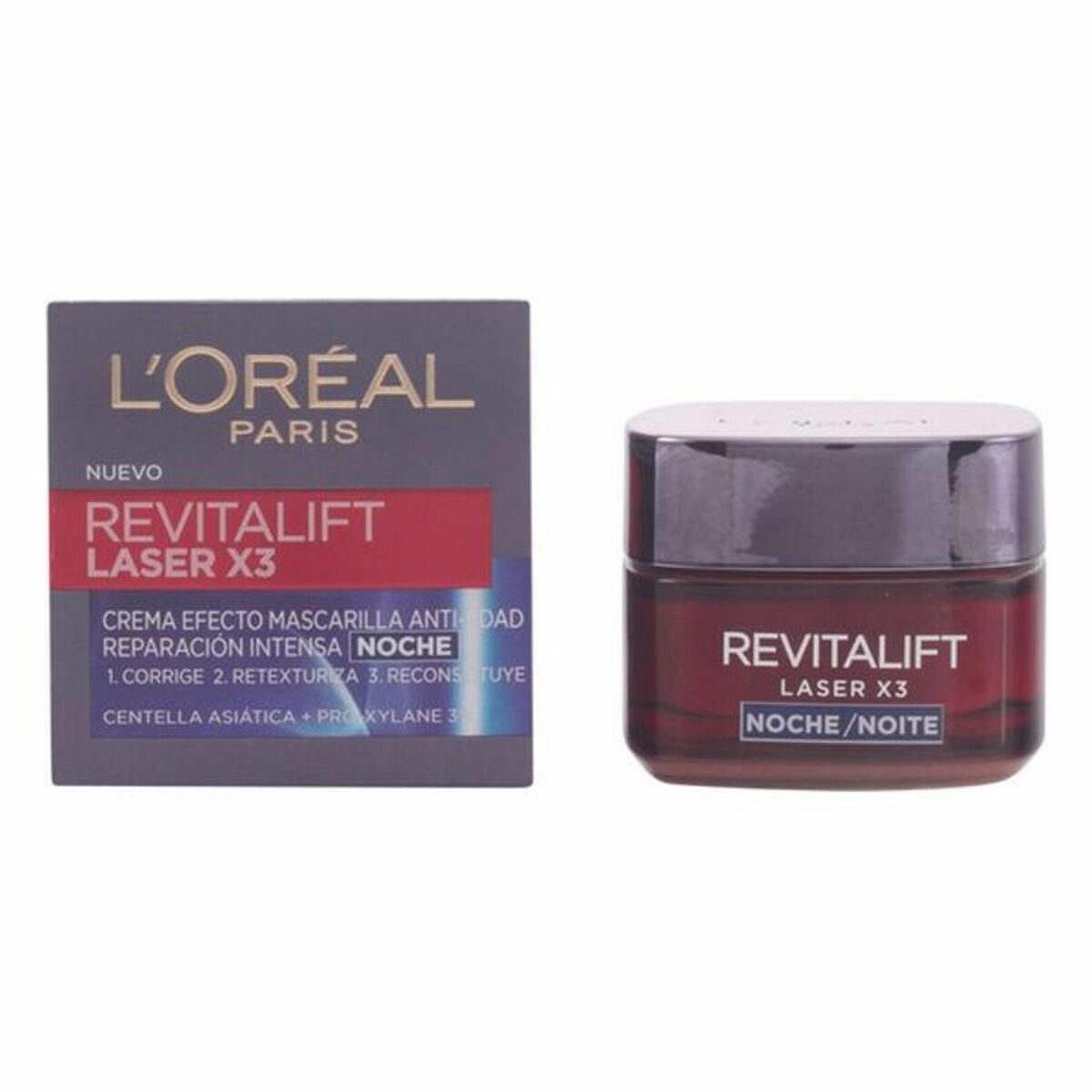 Night Cream Revitalift Laser L'Oreal Make Up hudplejeemballage