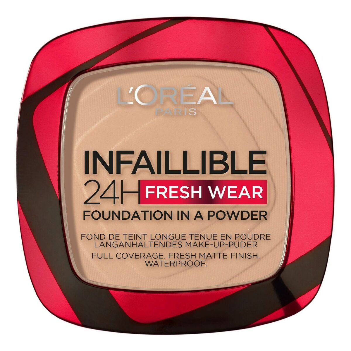 Kompakt Make Up L'Oreal Make Up Ufejlbarlig Fresh Wear 24 timer 130 (9 g) produktemballage