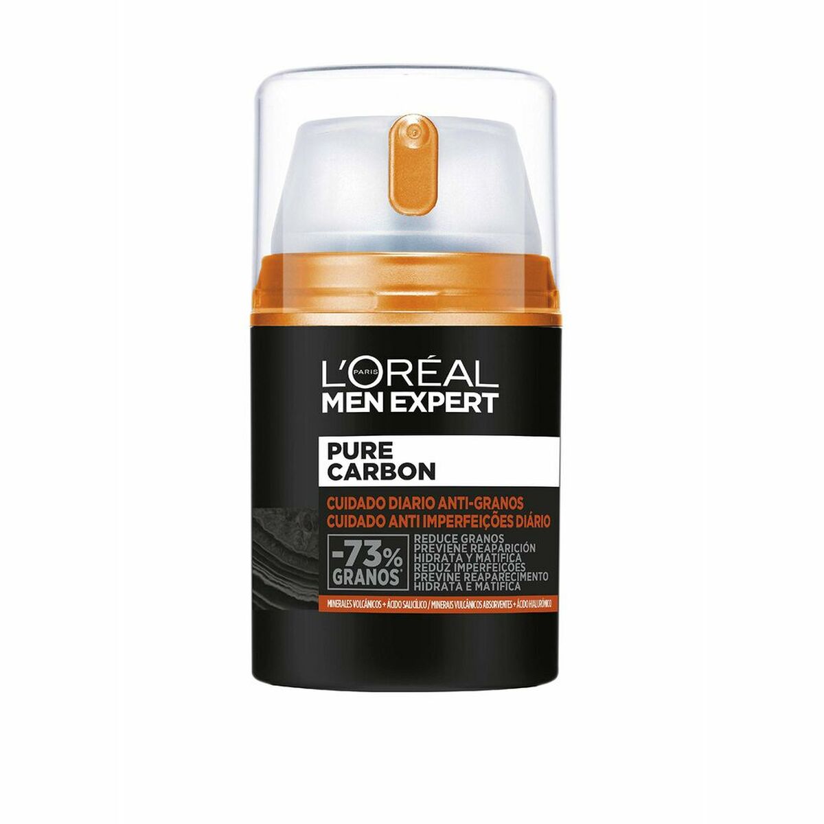 Cleansing Cream L'Oreal Make Up AA294900 50 ml Moisturizing Mattifying finish Anti-acne for Men hudplejeemballage