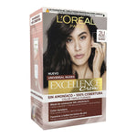 Farve uden ammoniak L'Oreal Make Up Excellence 2u-mørkeste brunette Nº 2u-Mørkeste brunette (5 enheder) produktemballage