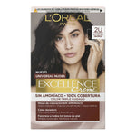 Farve uden ammoniak L'Oreal Make Up Excellence 2u-mørkeste brunette Nº 2u-Mørkeste brunette (5 enheder) produktemballage