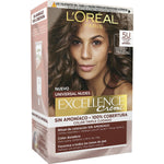 Permanent Dye L'Oreal Make Up Excellence Lysebrun Nº 5u-Lysebrun (5 enheder) produktemballage