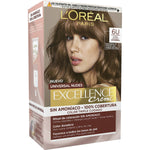 Permanent Dye L'Oreal Make Up Excellence Dark Blonde Nº 6u-Dark Blonde (5 enheder) produktemballage