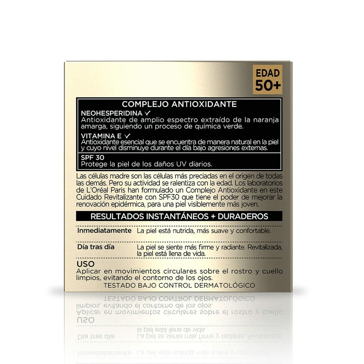 Ansigtscreme L'Oreal Make Up Age Perfect Cell Renewal Spf 30 50 ml til kvinder hudpleje emballage