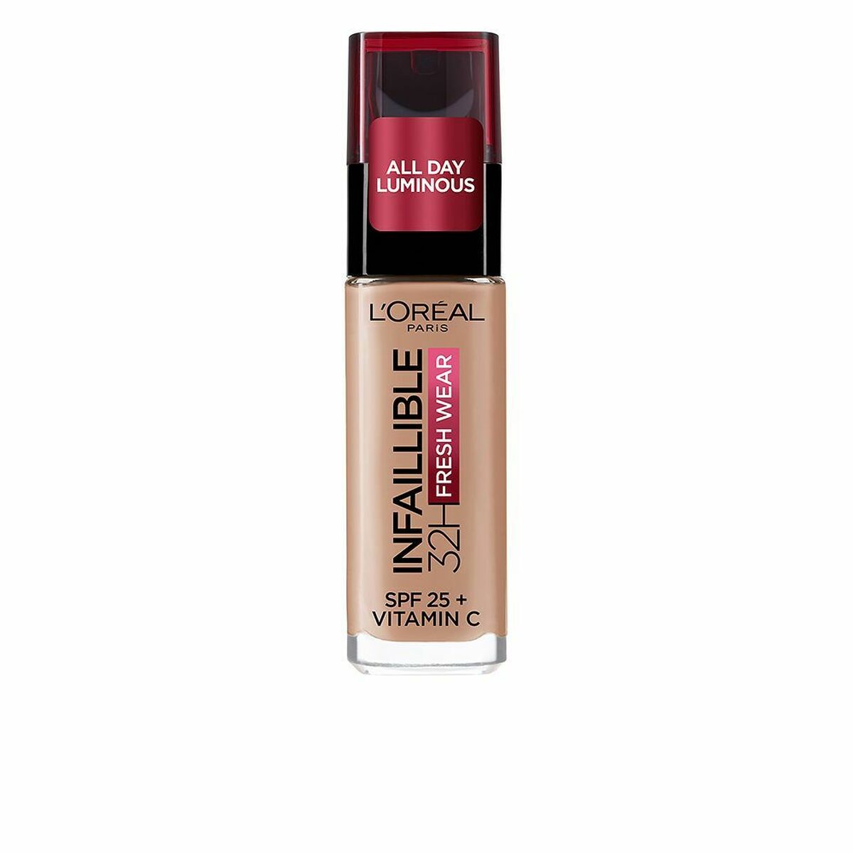 Creme Make-up Base L'Oreal Make Up AA403900 Nº 210 Nº 225 Nº 225-Sable Beige Spf 25 30 ml produktemballage