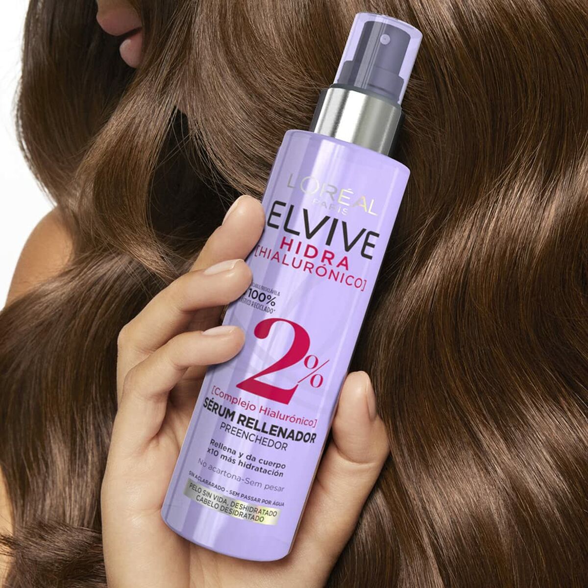 Hår Serum L'Oreal Make Up Elvive Hidra 150 ml til kvinder serumflaske