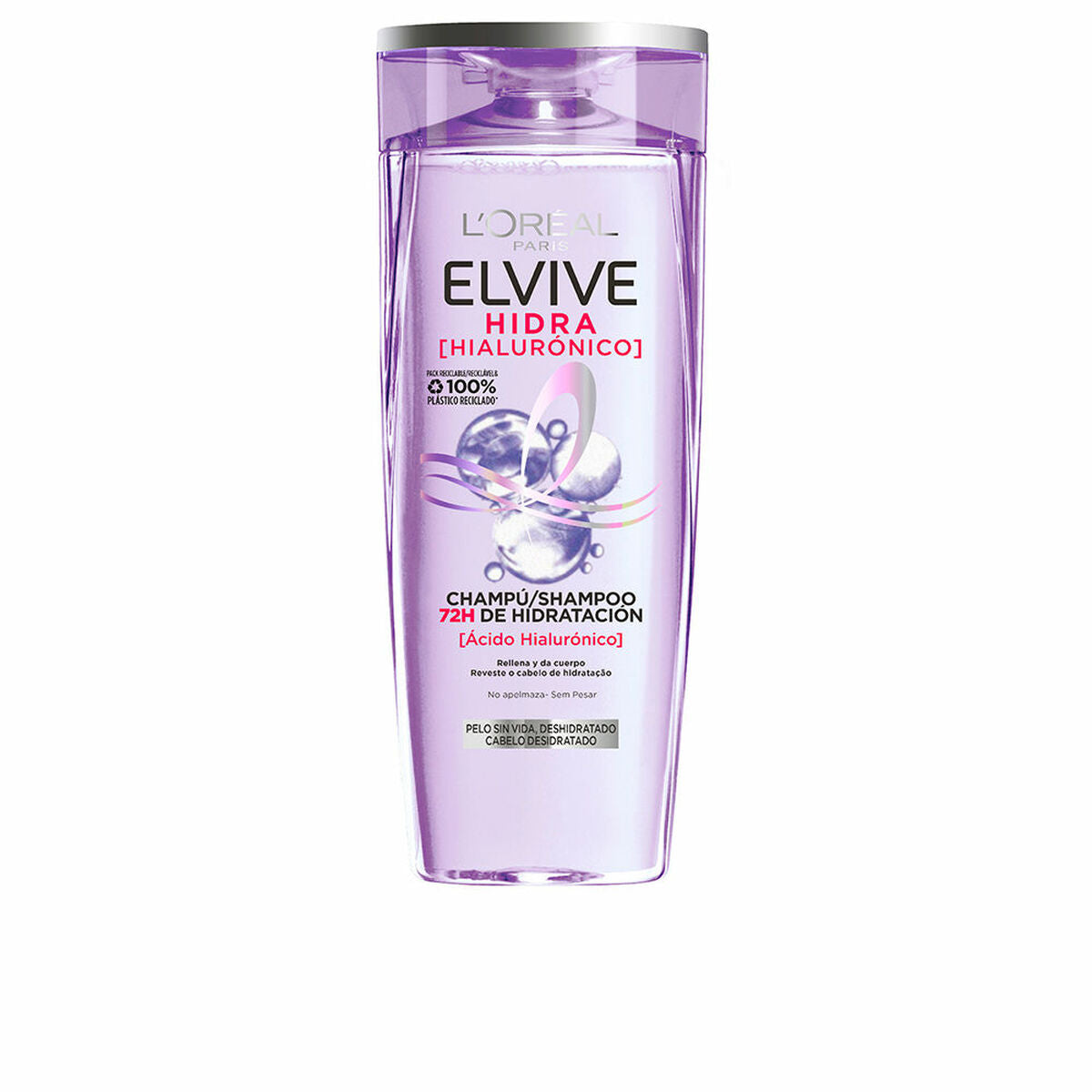 Fugtgivende shampoo L'Oreal Make Up Elvive Hidra Hialurónico 690 ml shampooflaske