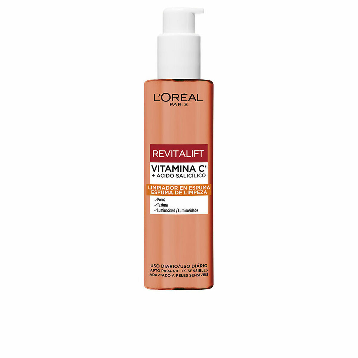 Ansigtstoner L'Oreal Make Up Revitalift 150 ml C-vitamin hudplejeemballage
