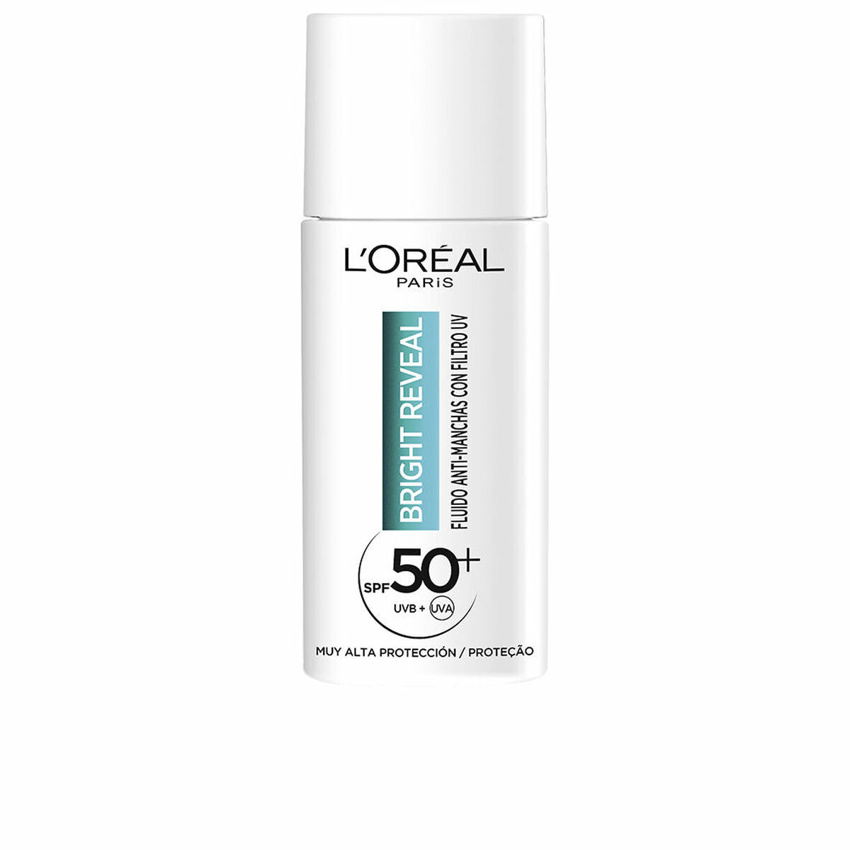 Anti-Brown Spot Care L'Oreal Make Up Bright Reveal Spf 50 Spf 50+ 50 ml Niacinamid til kvinder produktemballage