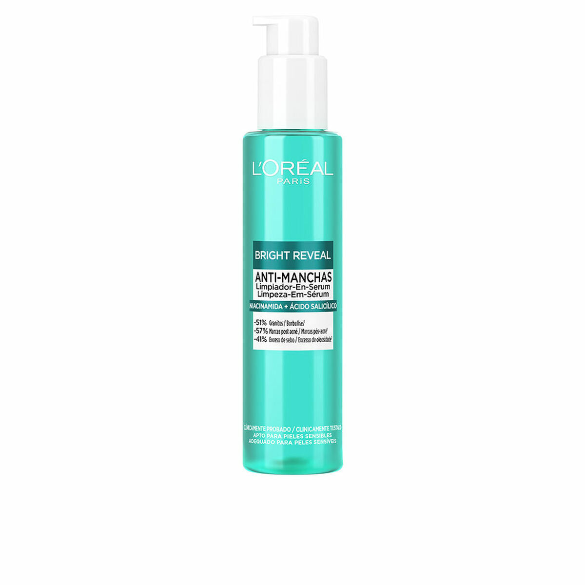 Anti-Brown Spot Serum L'Oreal Make Up Bright Reveal Niacinamida 150 ml Cleaner til kvinder serumflaske
