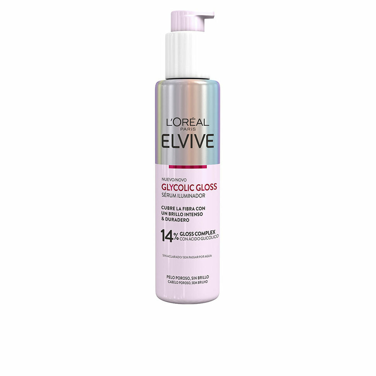 Ansigtsserum L'Oreal Make Up Elvive Glycolic Gloss 150 ml til kvinder serumflaske