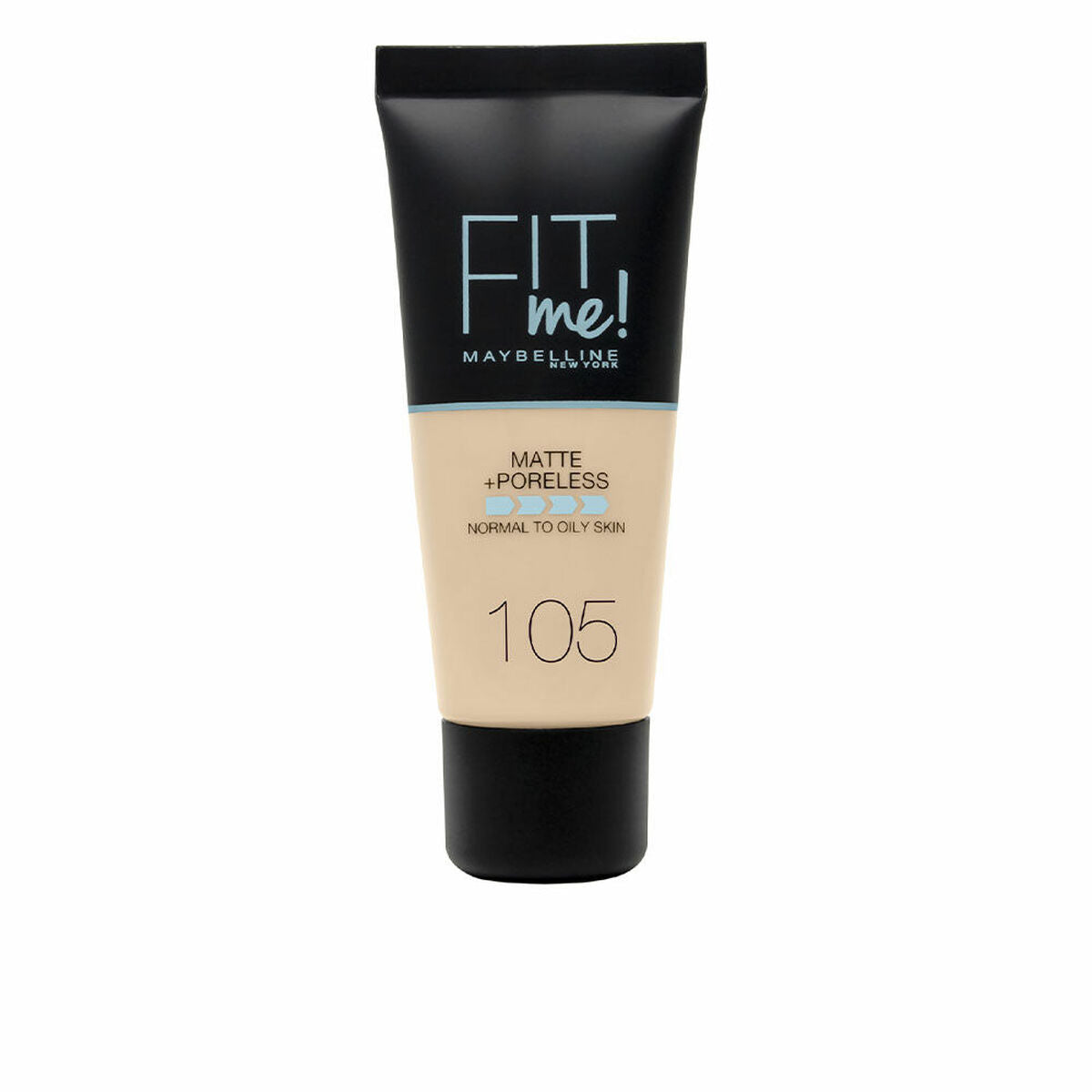 Flydende Make Up Base Maybelline FIT ME Nº 105-Natural Ivory 30 ml produktemballage