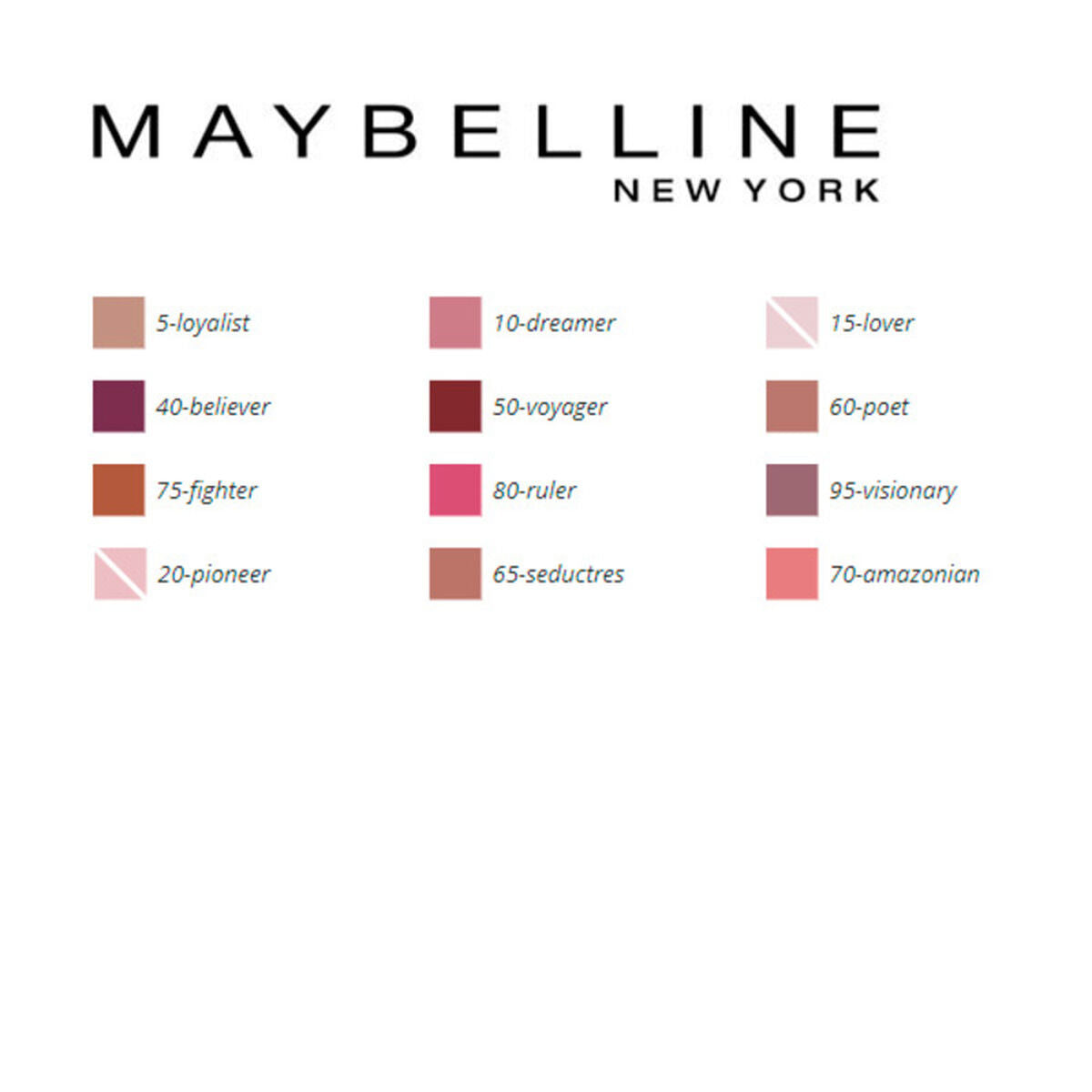 Læbestift Superstay Matte Maybelline makeup emballage